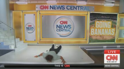 Savannah Bananas player attempts backflip on CNN