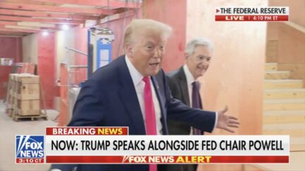 Donald Trump and Jerome Powell