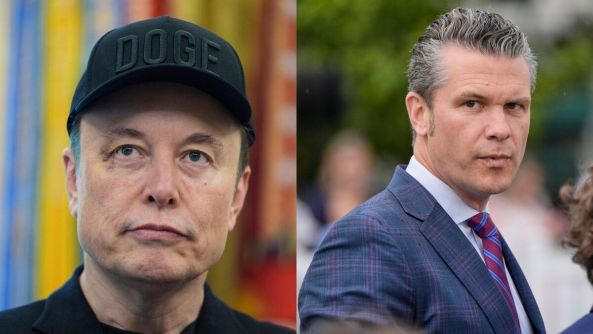 Elon Musk and Pete Hegseth