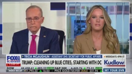 Larry Kudlow and Tricia McLaughlin