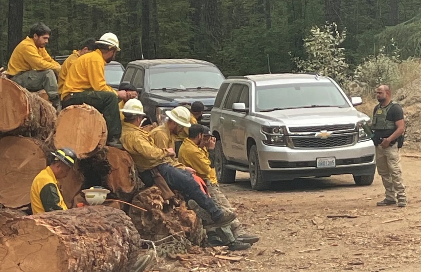 Bear Gulch wildfire fire crew/via Seattle Times