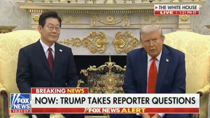 Donald Trump and South Korean President Lee Jae Myung