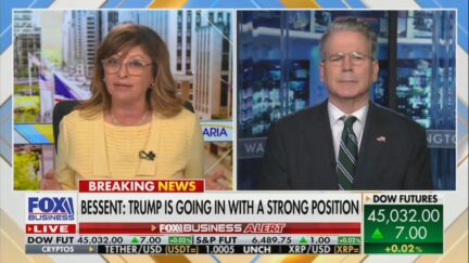 Maria Bartiromo and Scott Bessent