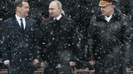 Dmitry Medvedev, Vladimir Putin, Sergei Shoigu