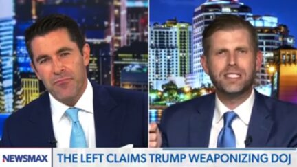 Rob Schmitt and Eric Trump