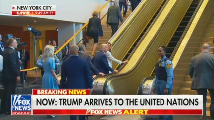 escalator trump UN