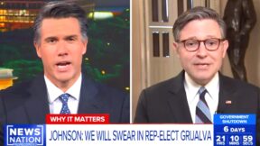 Leland Vittert Corners Johnson Over Refusal To Swear In Key 'Epstein Files' Yes Vote