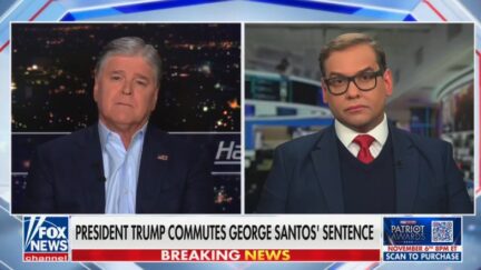 Sean Hannity and George Santos
