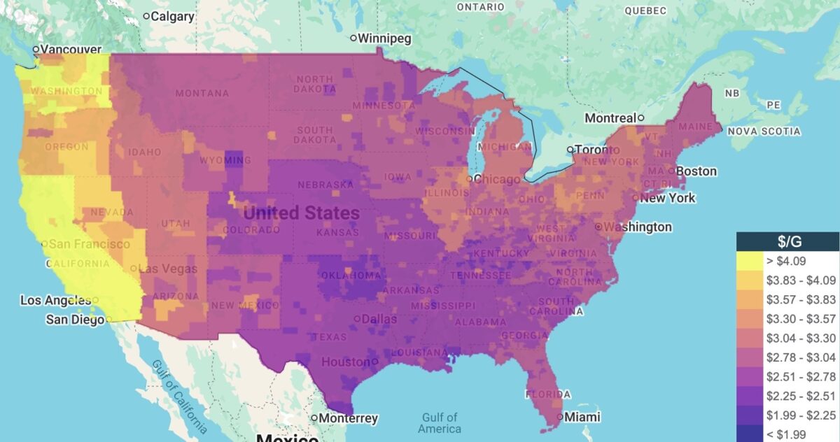 gas price map