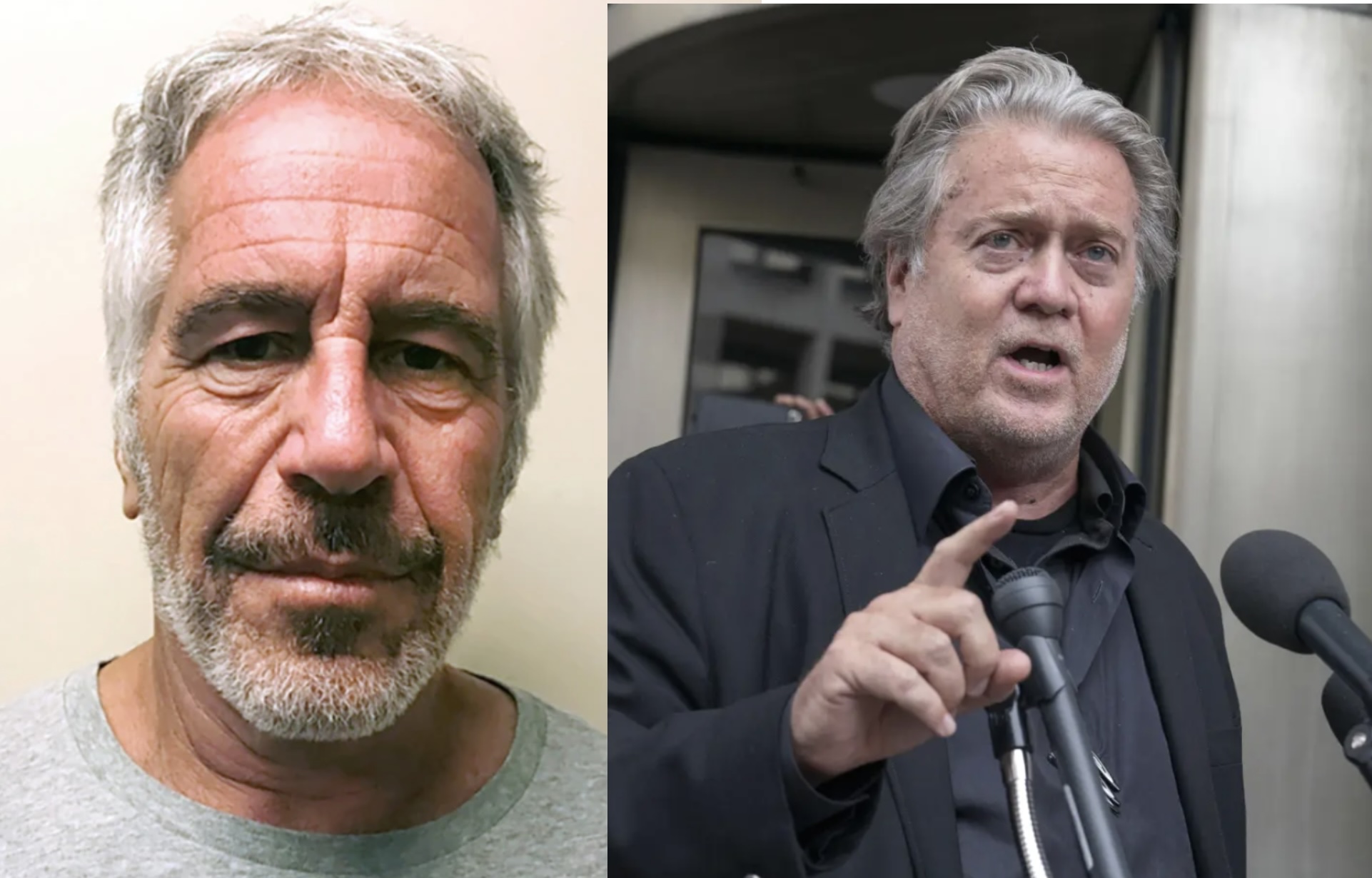 Jeffrey Epstein and Steve Bannon