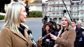 'You're Yelling!' Trump Spox Bristles In Driveway Clash On Comey Bombshell