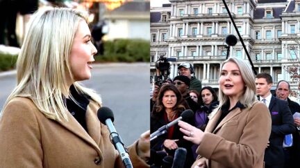 'You're Yelling!' Trump Spox Bristles In Driveway Clash On Comey Bombshell