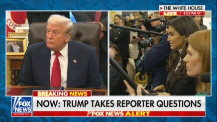 Trump and Kaitlan Collins