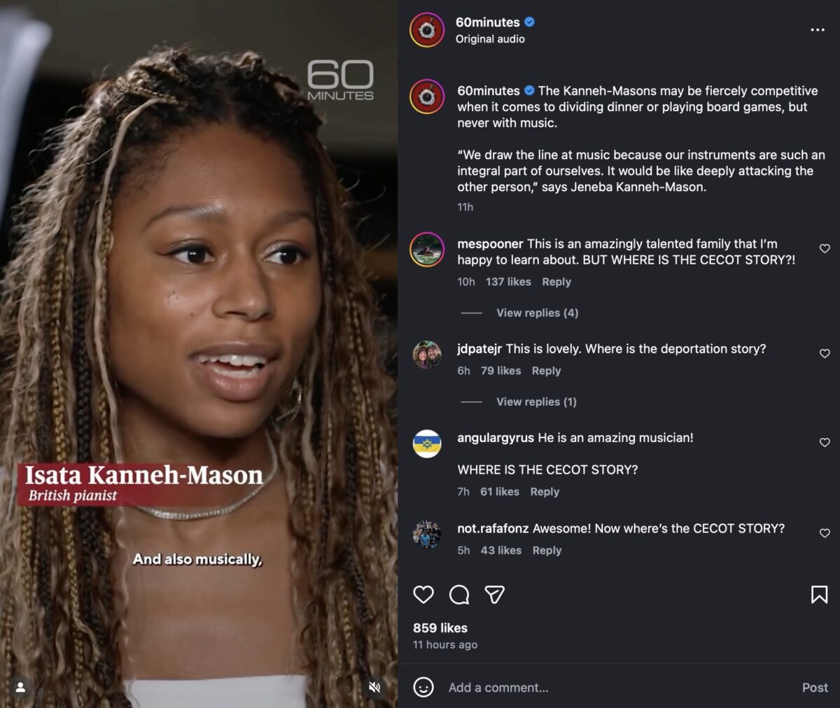 60 minutes instagram 