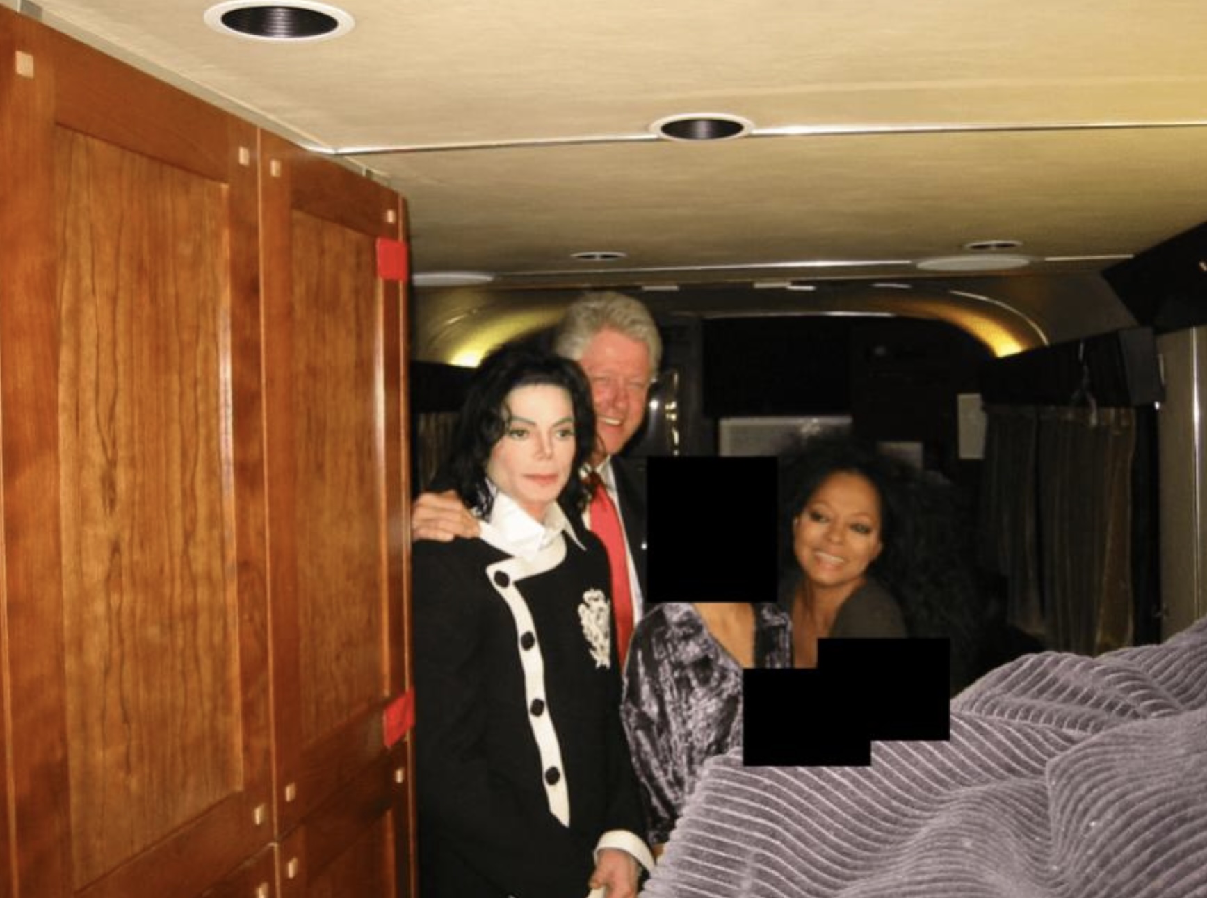 Michael Jackson and Bill Clinton