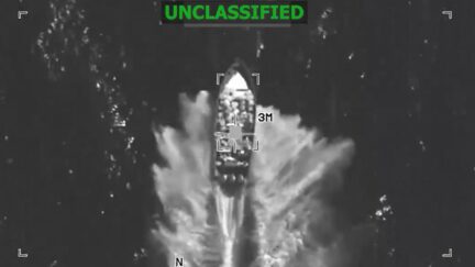 Military clip targeting boat