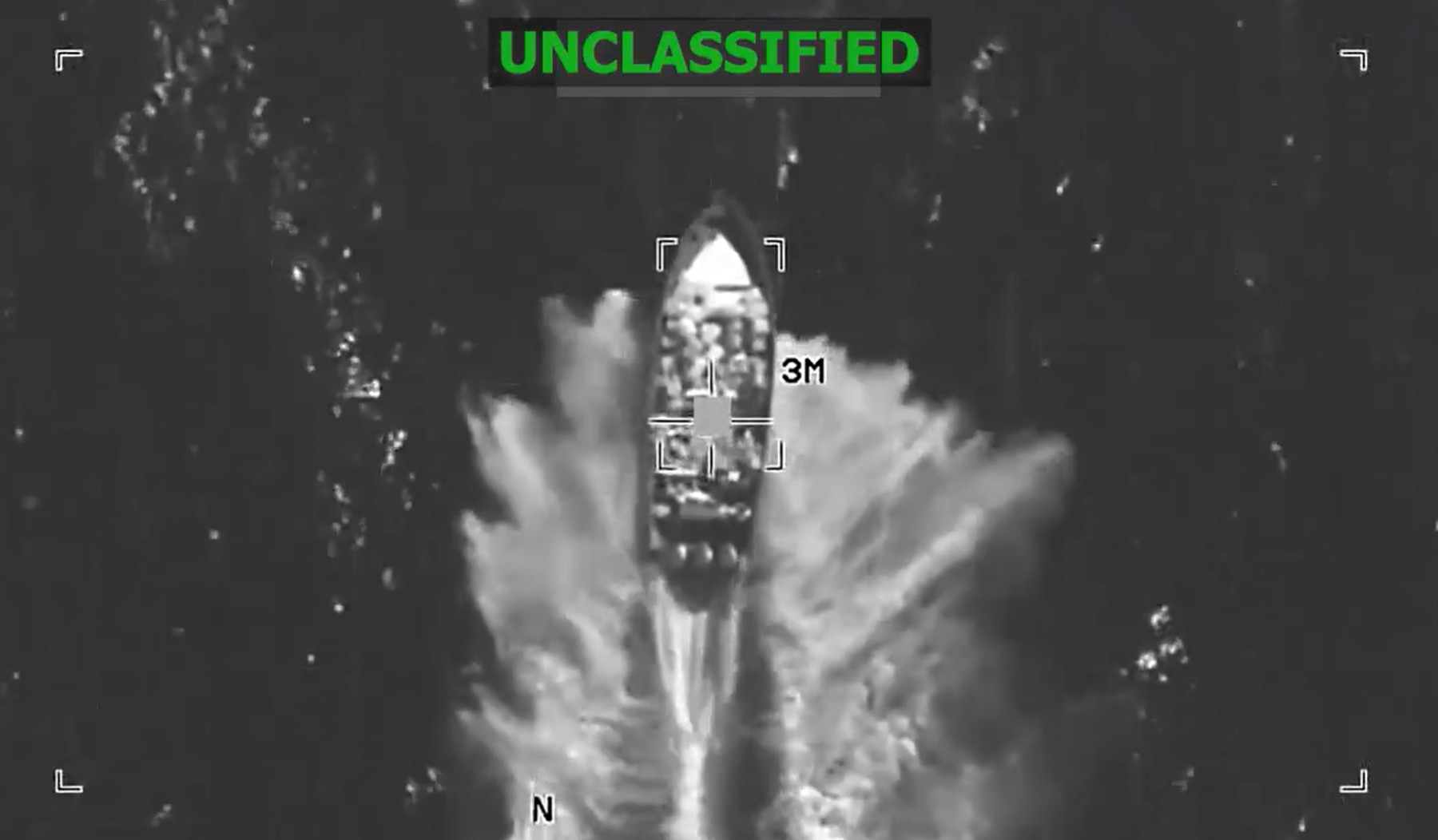 Military clip targeting boat