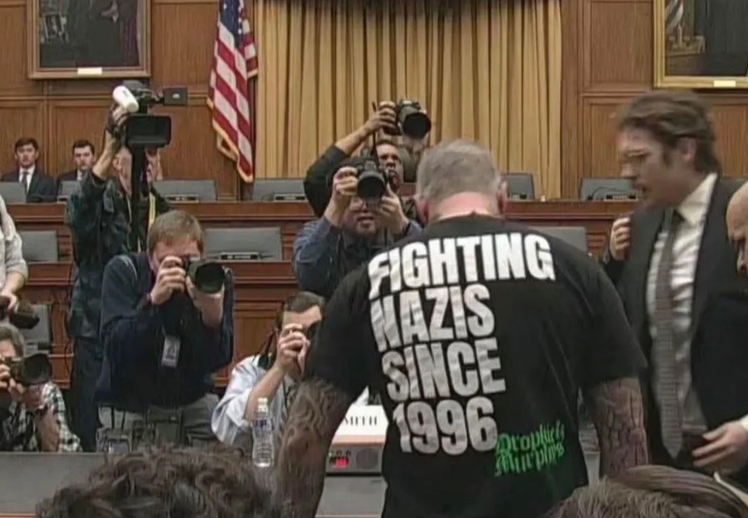 Michael Fanone in Dropkick Murphys shirt