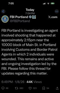 FBI Portland tweet deleted