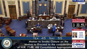 Senate blocks funding bill