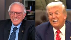 Bernie Sanders Laughs in Trump's Face Over Election Takeover Rant