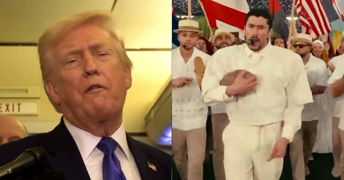 Trump Rages In Vicious Super Bowl Meltdown Trashing Bad Bunny Halftime Show