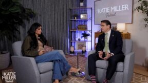 Katie Miller and Todd Blanche