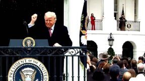 Trump Does Insanely Epic YMCA Dance On White House Balcony To Close Out Speech