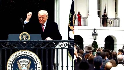 Trump Does Insanely Epic YMCA Dance On White House Balcony To Close Out Speech