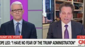 Anderson Cooper and Anthony Scaramucci