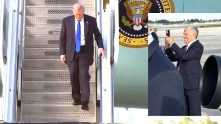 Trump Crypto Honcho Flees Reporter Who Recognizes Him At Air Force One Arrival