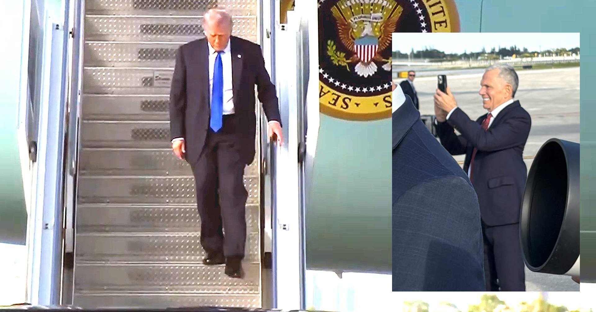 Trump Crypto Honcho Flees Reporter Who Recognizes Him At Air Force One Arrival