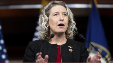 WASHINGTON - MARCH 6: Rep. Jen Kiggans, R-Va., participates in the Bipartisan Defending Borders, Defending Democracies Act news conference in the U.S. Capitol on Wednesday, March 06, 2024. (