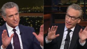 Gavin Newsom Brawls With Bill Maher Over 'Imitating' Trump