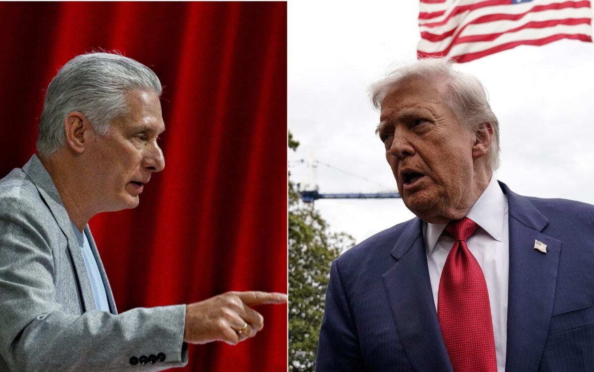 Miguel Díaz-Canel, Donald Trump