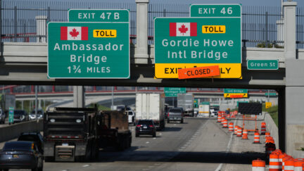Gordie Howe Bridge sign