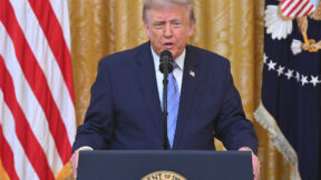 Trump giving his election fraud speech