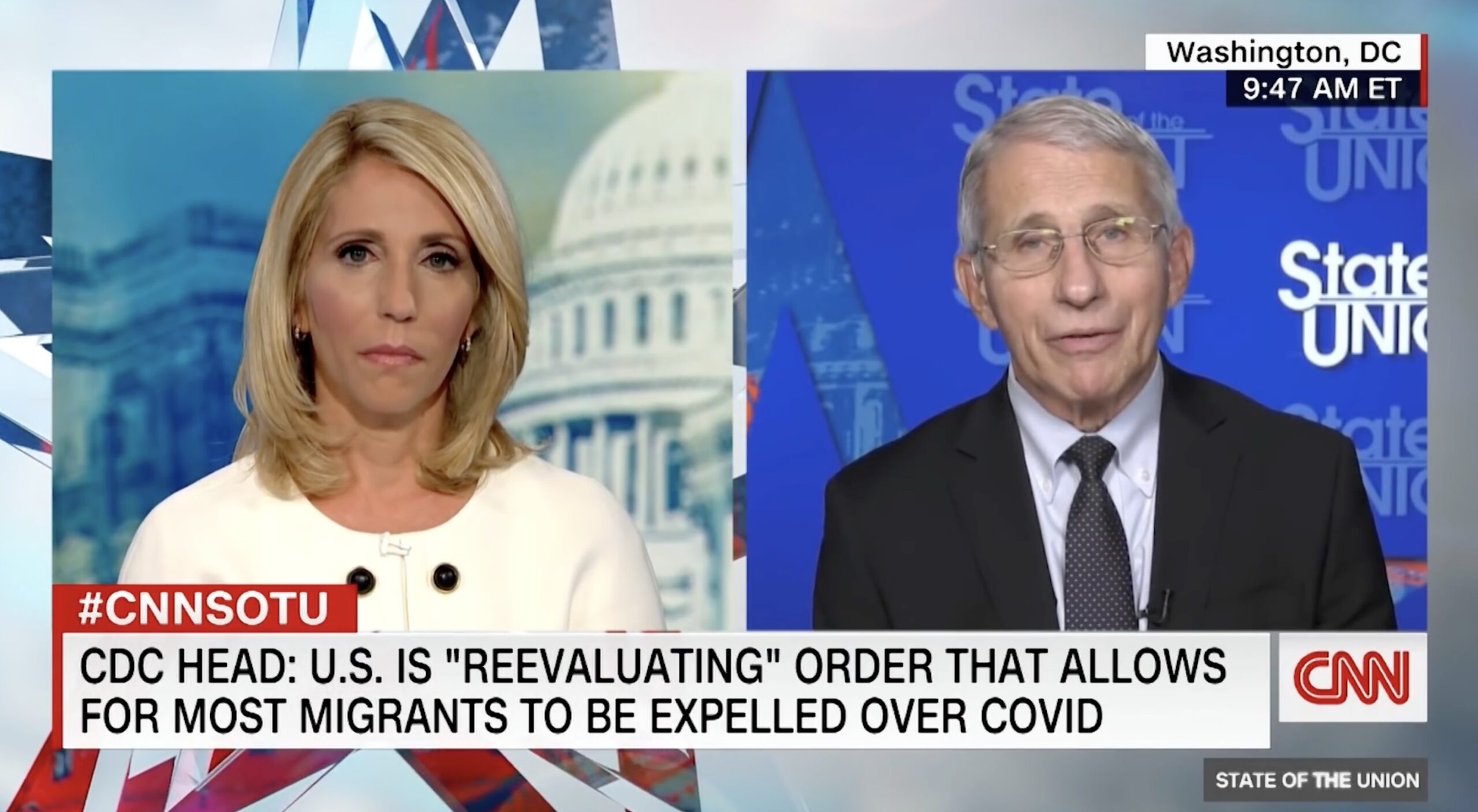 Dr. Anthony Fauci interviewed by CNN's Dana Bash on State of the Union