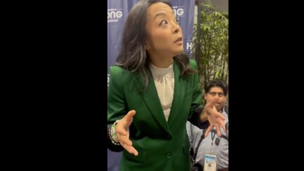 Francesca Hong is asked about defunding the police.