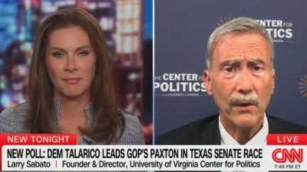 Erin Burnett and Larry Sabato