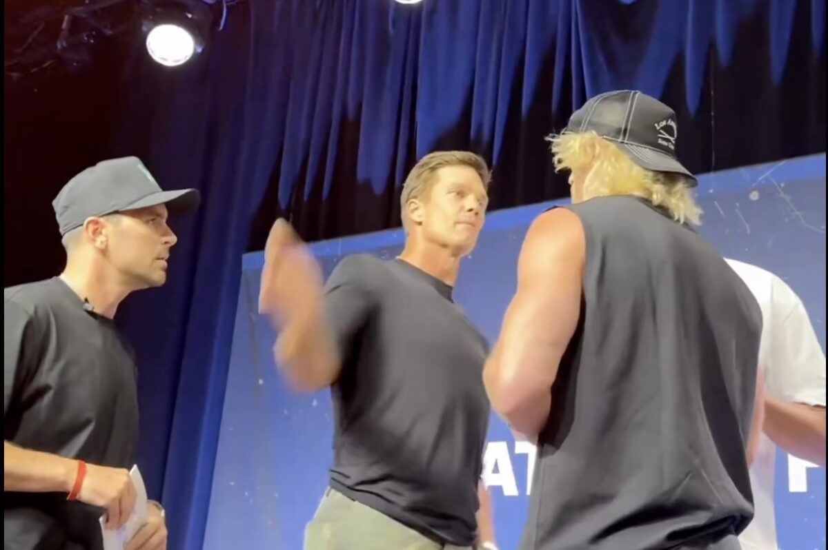 Tom Brady slaps Logan Paul at Fanatics Fest after heated exchange