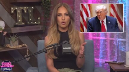 tomi lahren with trump inset