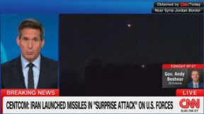 John Berman reporting on CNN about Iran War