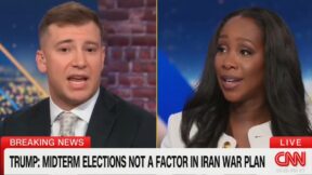 Jesse Arm and Abby Phillip debating Iran war on CNN's NewsNight