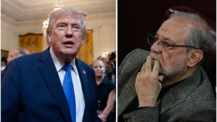 President Donald Trump, Iranian official Mohammad Bagher Zolghadr Alex Brandon/Vahid Salem/AP Photos