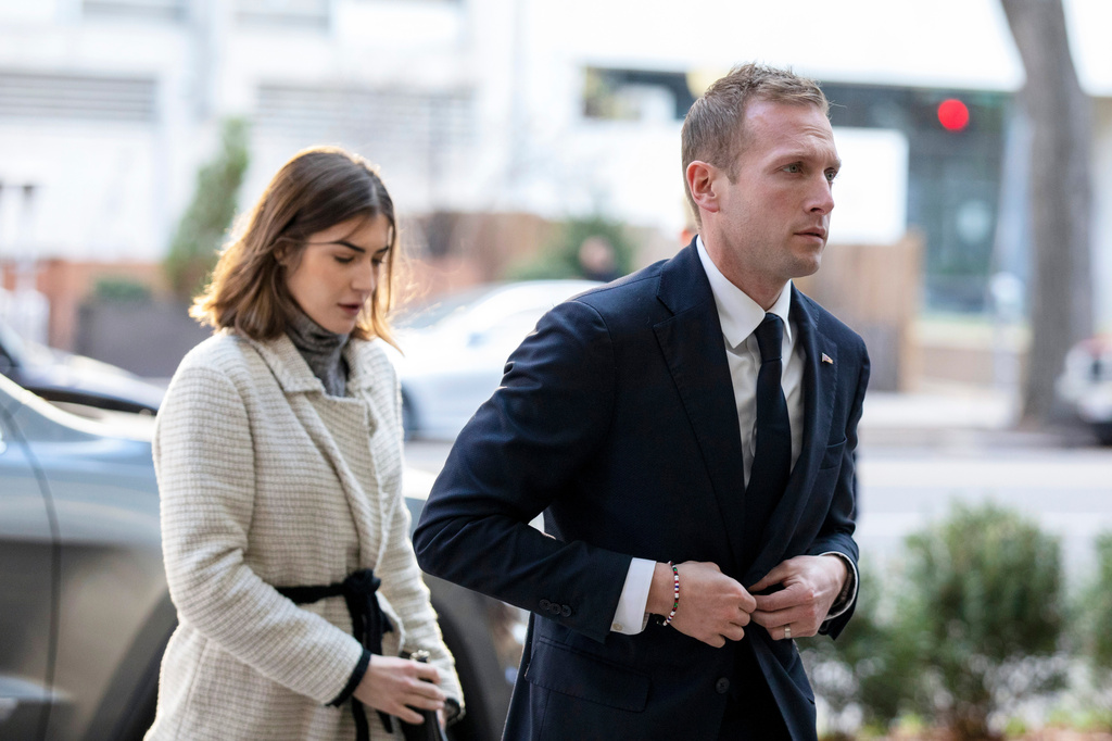 emily moreno follows behind max miller in a 2022 file photo