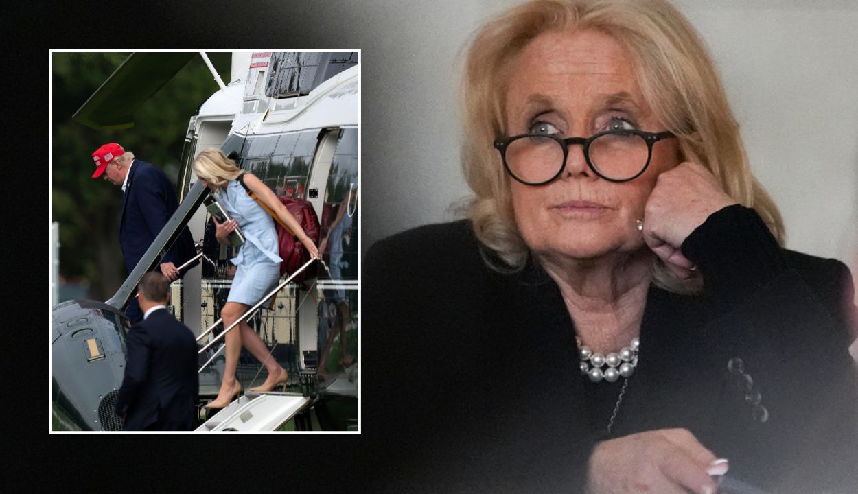 Debbie Dingell, Natalie Harp with Trump