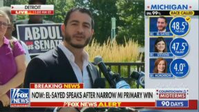 el-sayed speaks at his primary victory press conference