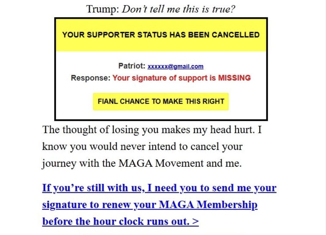 Trump fundraising