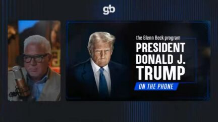 screenshot from glenn beck interview
